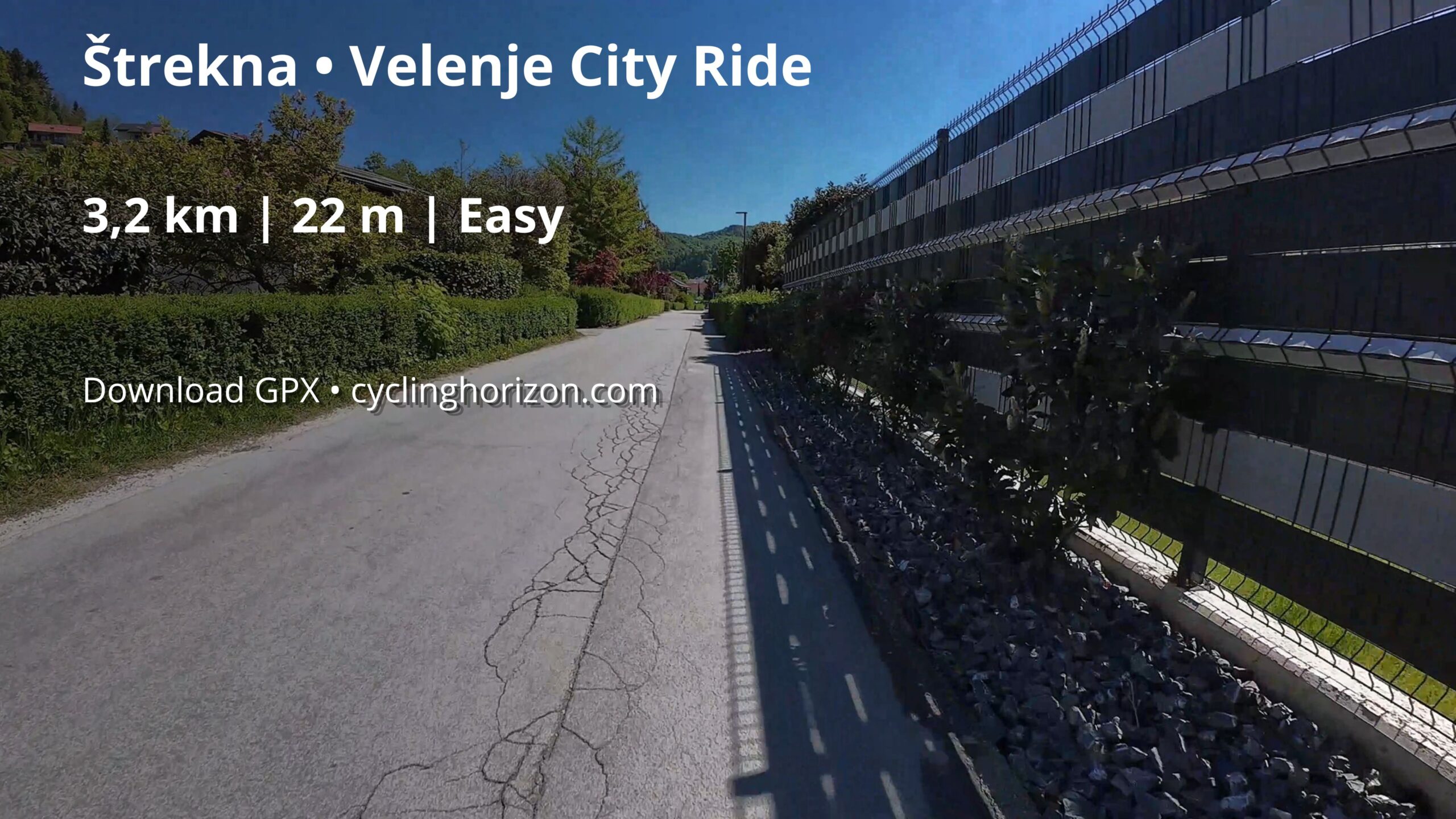 Ride Through Velenje (Štrekna) | Cycling Route Slovenia | 3.2 km | Easy | GPX
