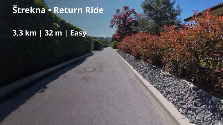 Cycling route Štrekna Velenje return ride Slovenia
