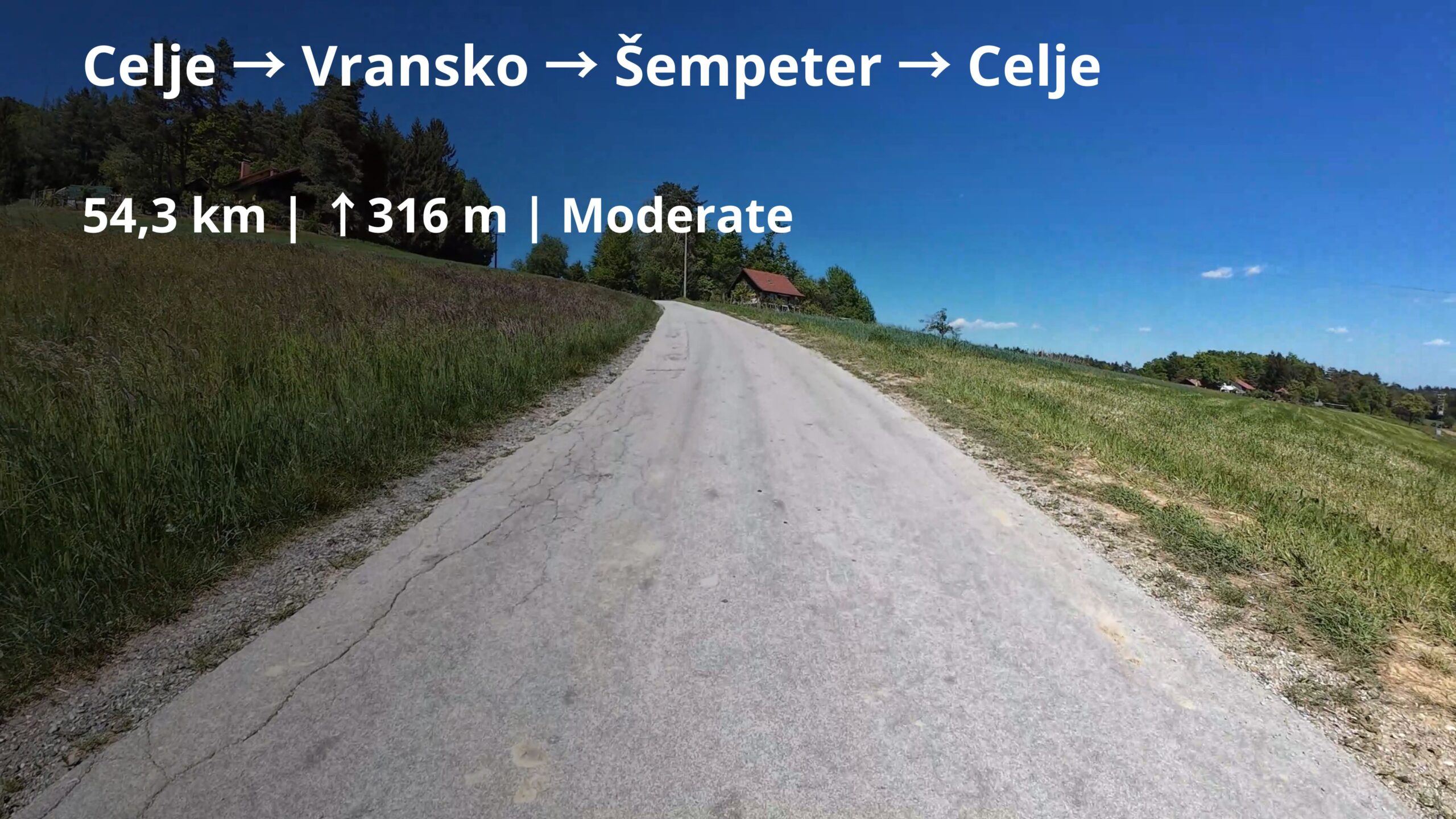 Celje → Vransko → Braslovče → Celje | 54.3 km | Moderate Cycling Route Slovenia