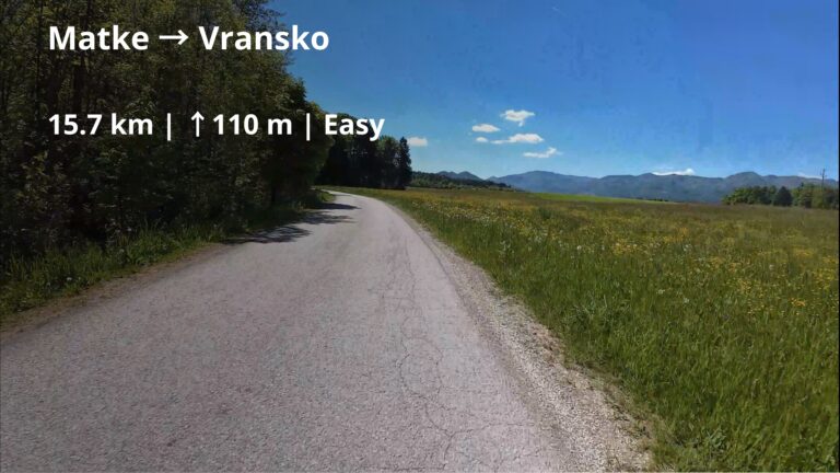 Matke → Vransko | 15.7 km | Easy Cycling Route Slovenia Cycling route Matke–Vransko countryside road Slovenia