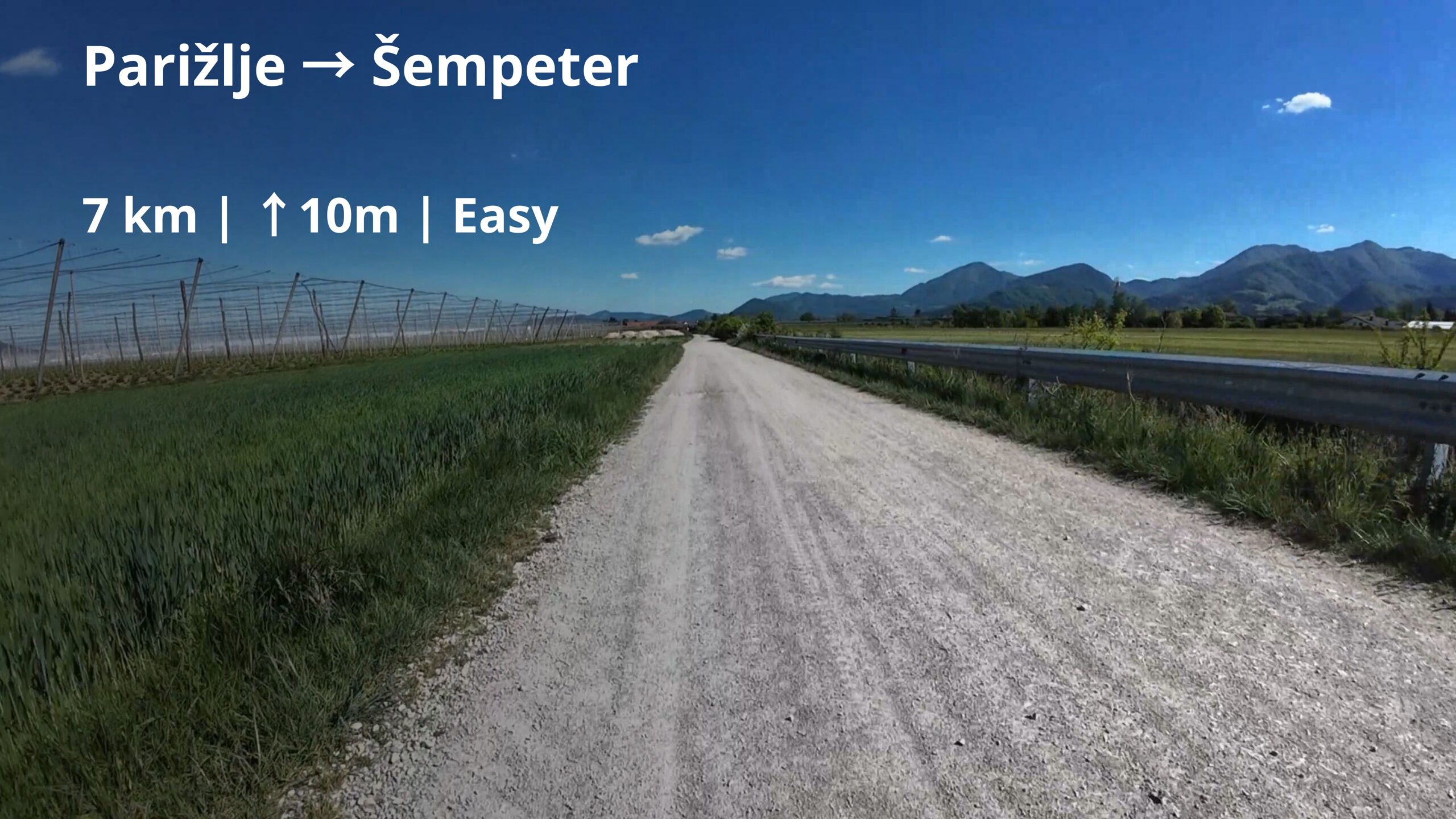 Parižlje → Šempeter | 7.0 km | Easy Cycling Route Slovenia