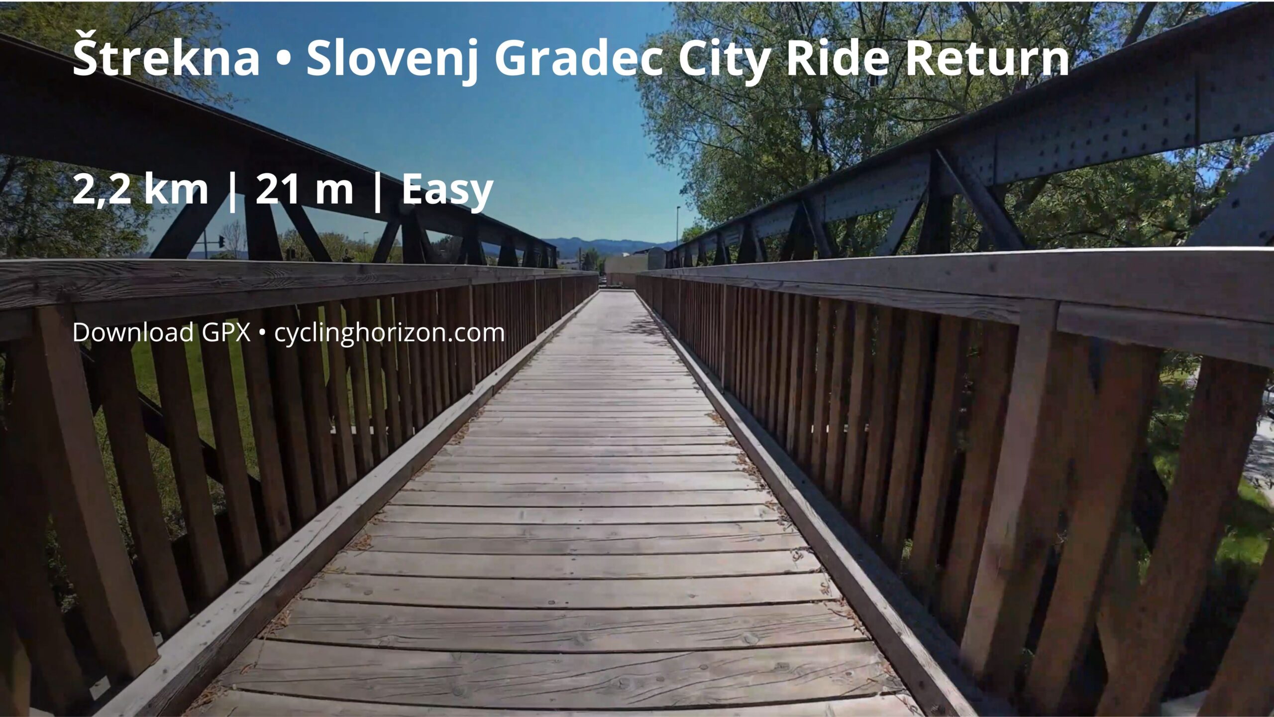 Štrekna: Slovenj Gradec City Ride Return | Cycling Route Slovenia | 2.2 km | Easy | GPX