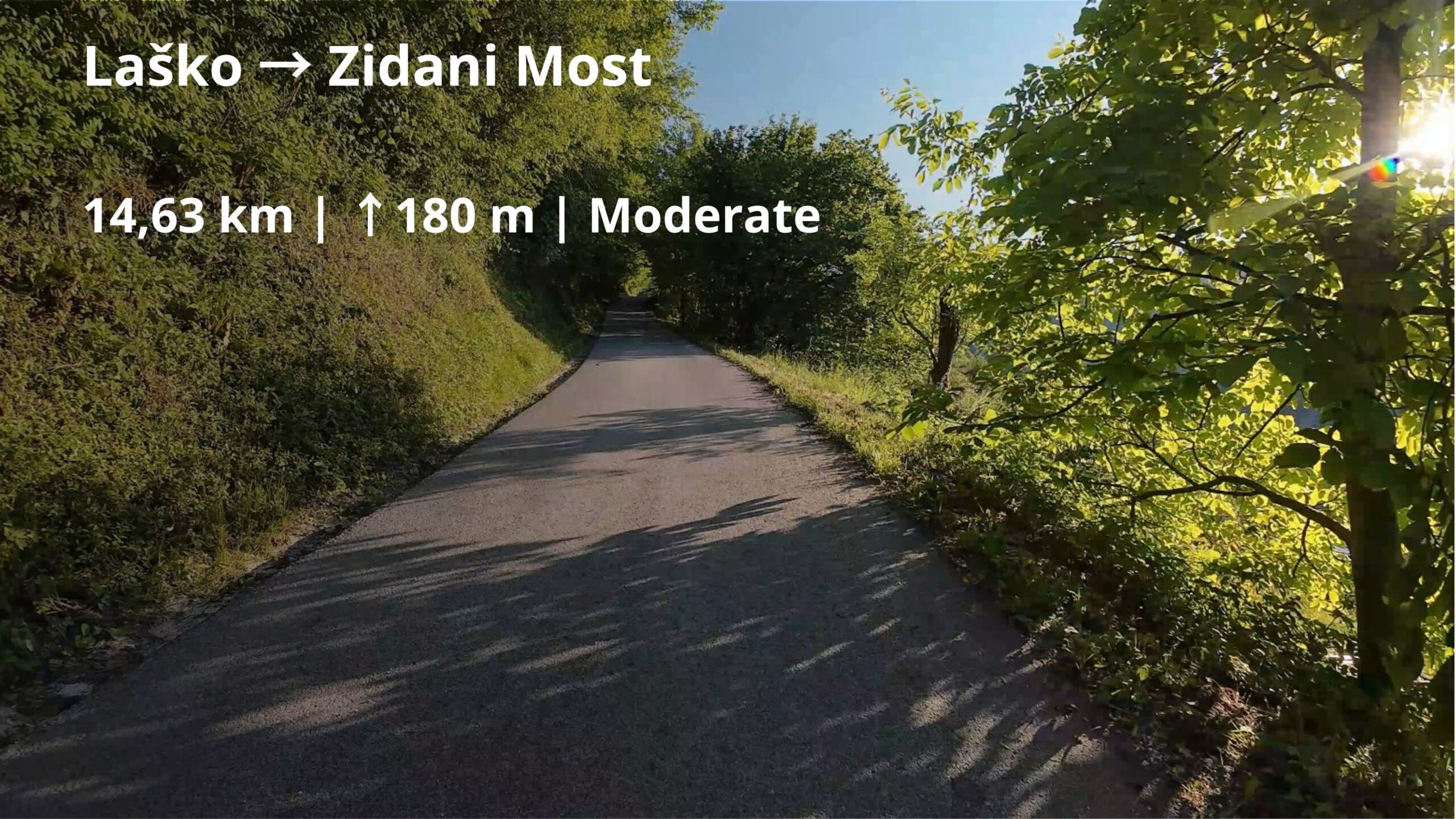 Laško → Zidani Most Cycling Route | 14.63 km | GPX