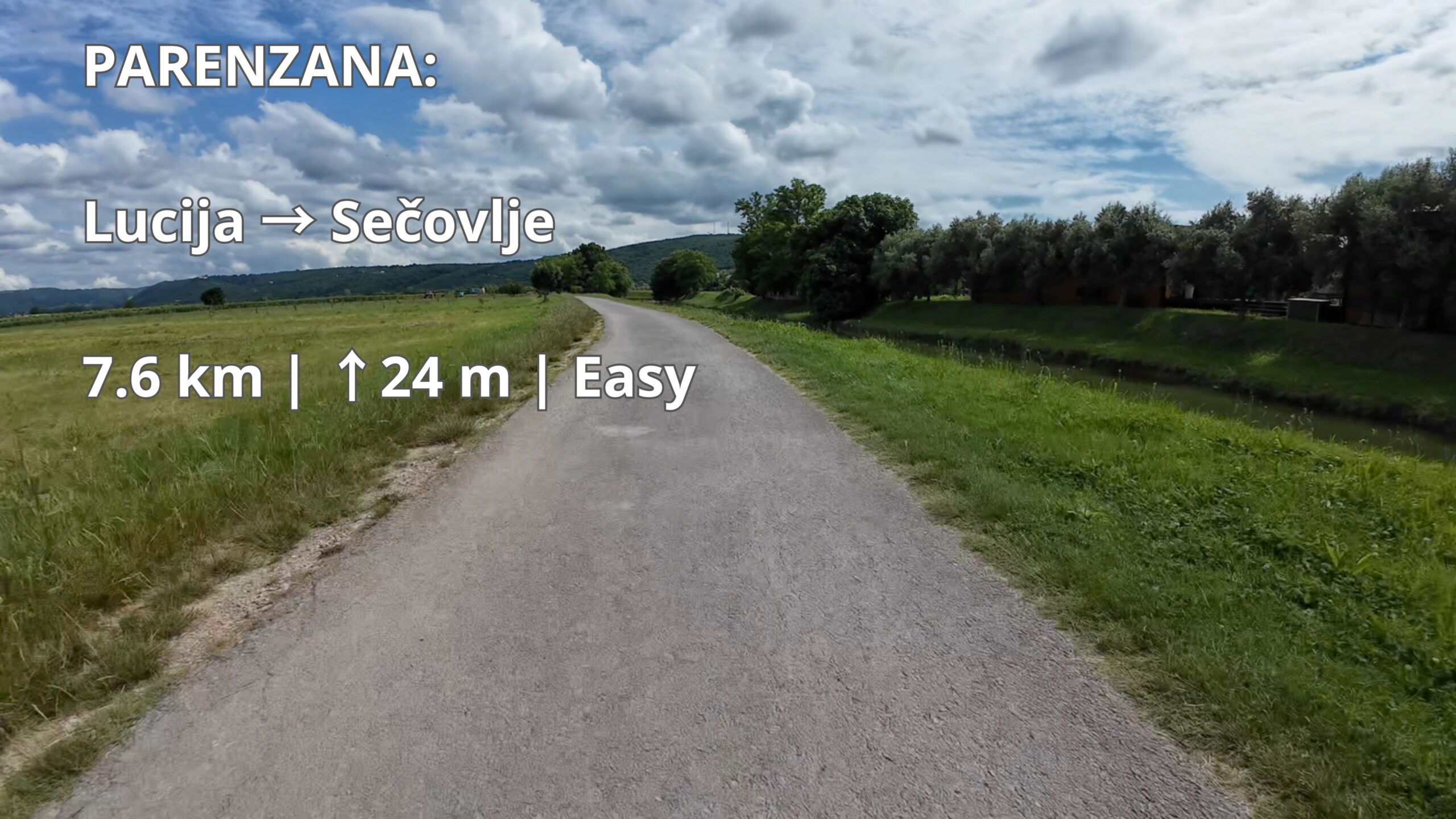 Parenzana: Lucija → Sečovlje | 7.6 km | GPX Download