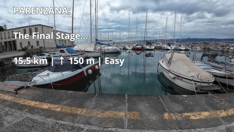 Parenzana: Koper to Milje – Scenic Cycling Route Parenzana cycling route from Koper to Milje (Muggia) featuring the marina and Adriatic coast