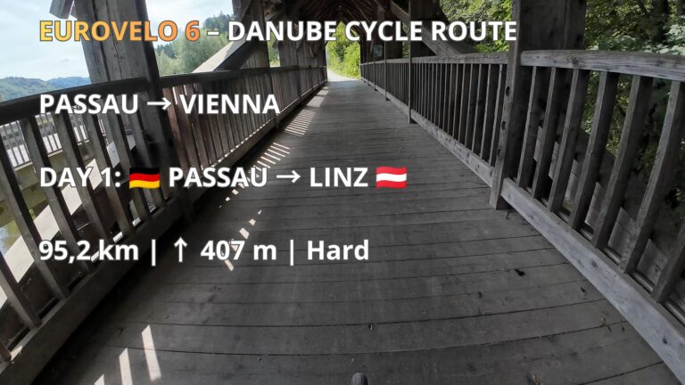 Passau to Linz EuroVelo 6 cycling route