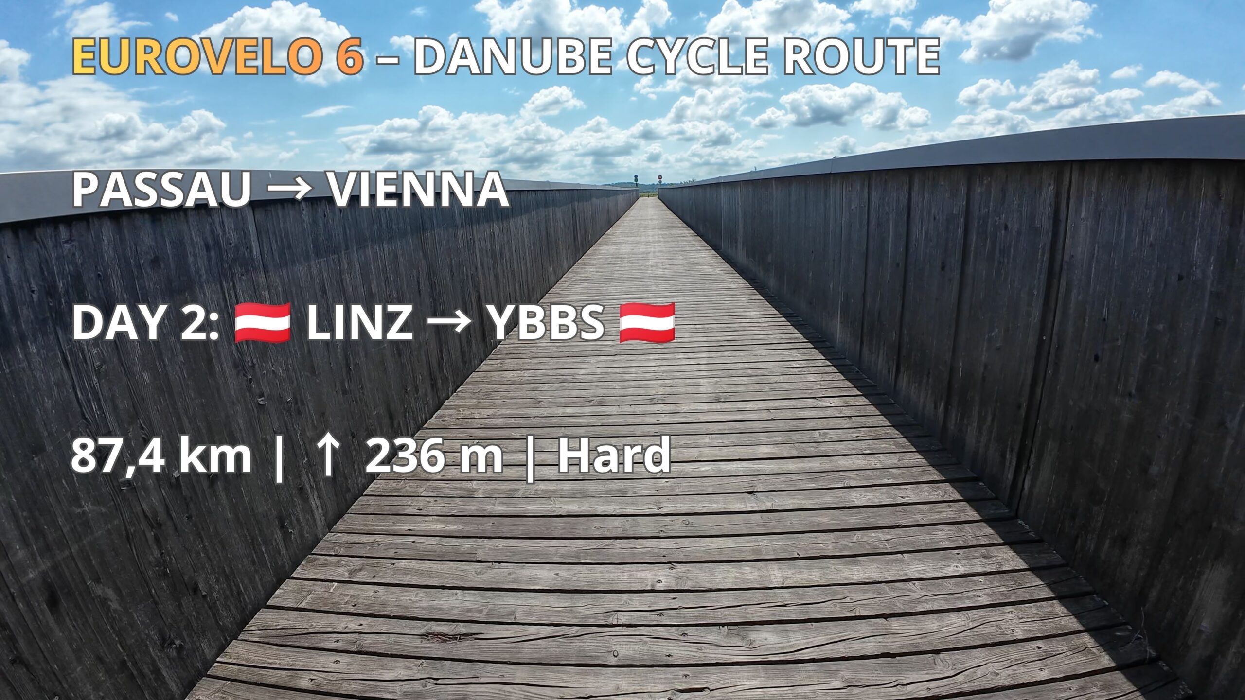 Linz 🇦🇹 → Ybbs an der Donau 🇦🇹 | EuroVelo 6 – Scenic Danube Cycling Route | GPX Download