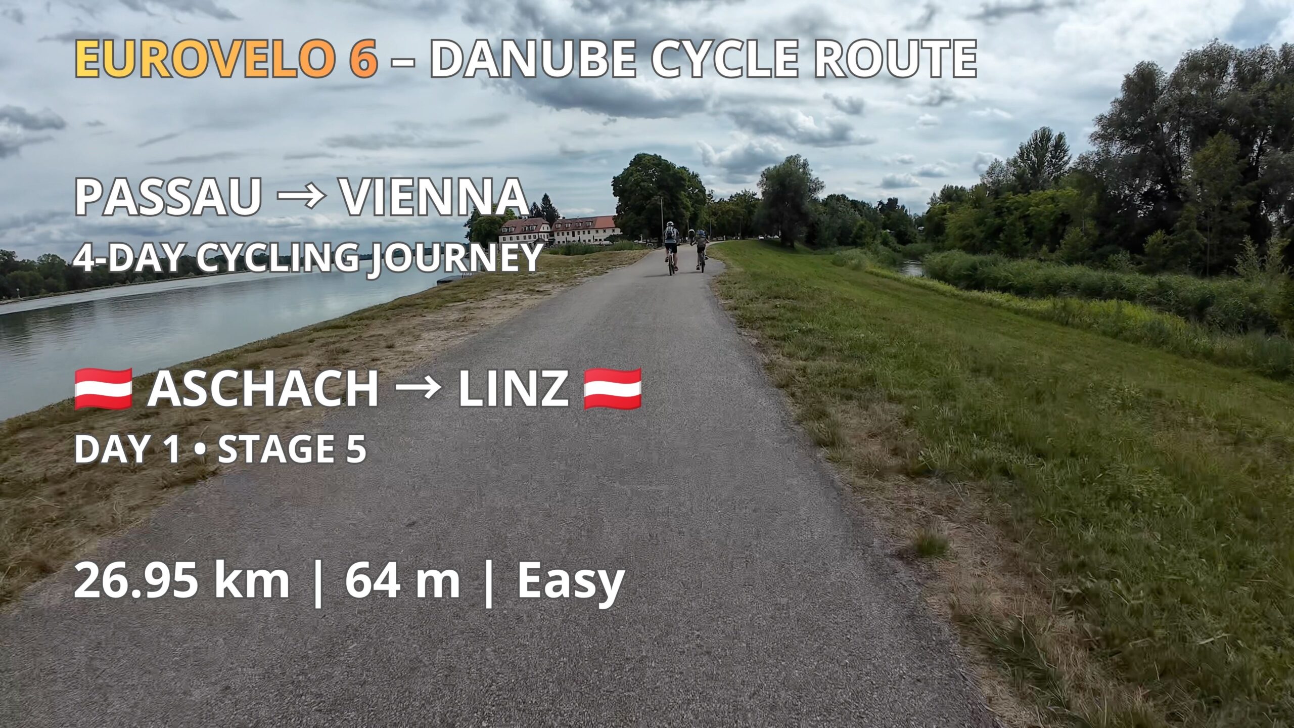 Aschach 🇦🇹 → Linz 🇦🇹 | EuroVelo 6 – Danube Cycle Route | GPX Download