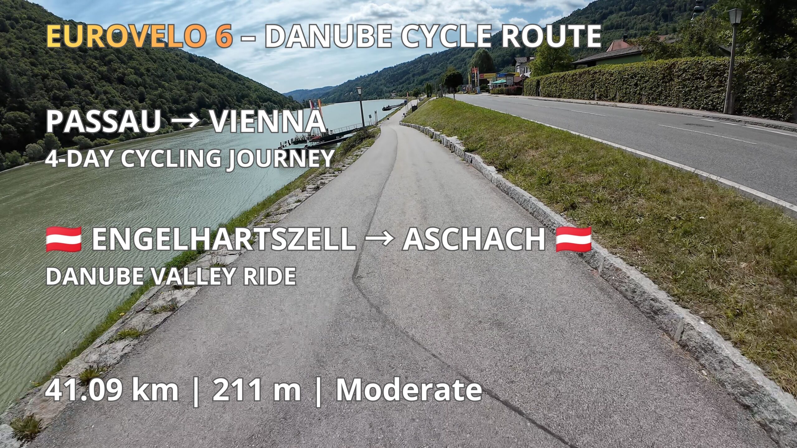 Engelhartszell → Aschach 🇦🇹 | EuroVelo 6 – Danube Cycle Route | GPX Download