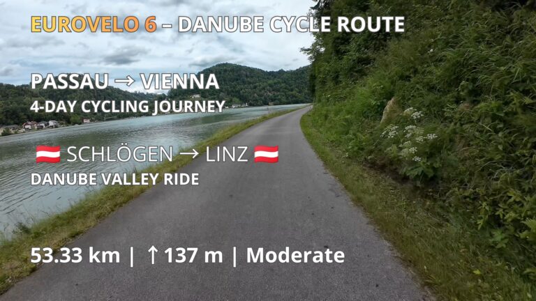 Cycling the Danube on EuroVelo 6 from Schlögen to Linz in Austria