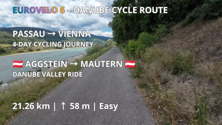 Aggstein 🇦🇹 → Mautern 🇦🇹 | EuroVelo 6 – Danube Cycle Route Cycling EuroVelo 6 from Aggstein to Mautern along the Danube in Austria