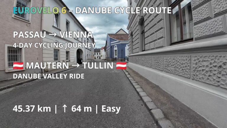 Mautern 🇦🇹 → Tulln 🇦🇹 | EuroVelo 6 – Danube Cycle Route | GPX Mautern to Tulln cycling route on EuroVelo 6 along the Danube in Austria
