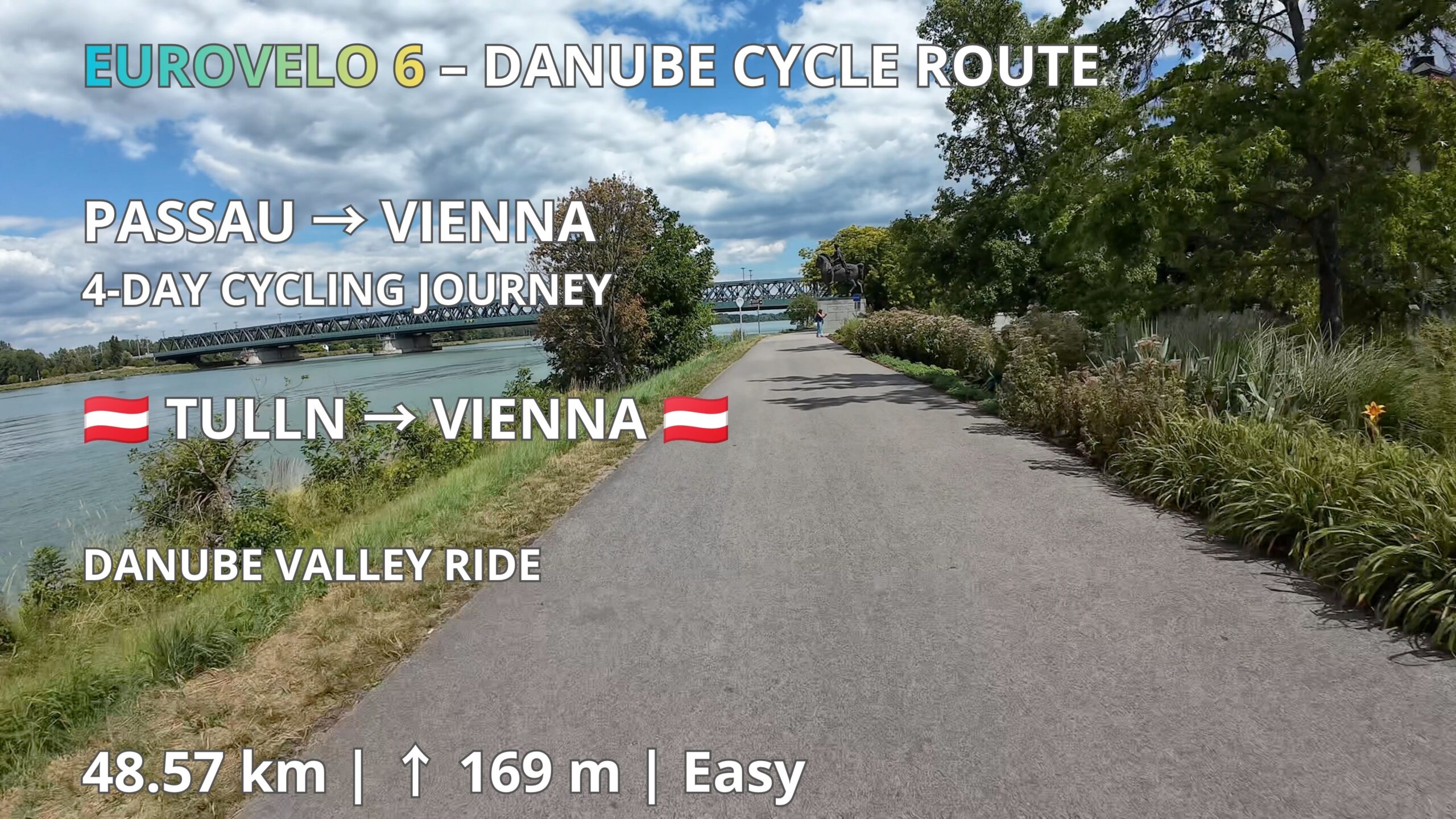 Tulln 🇦🇹 → Vienna 🇦🇹 | EuroVelo 6 – Danube Cycle Route | GPX