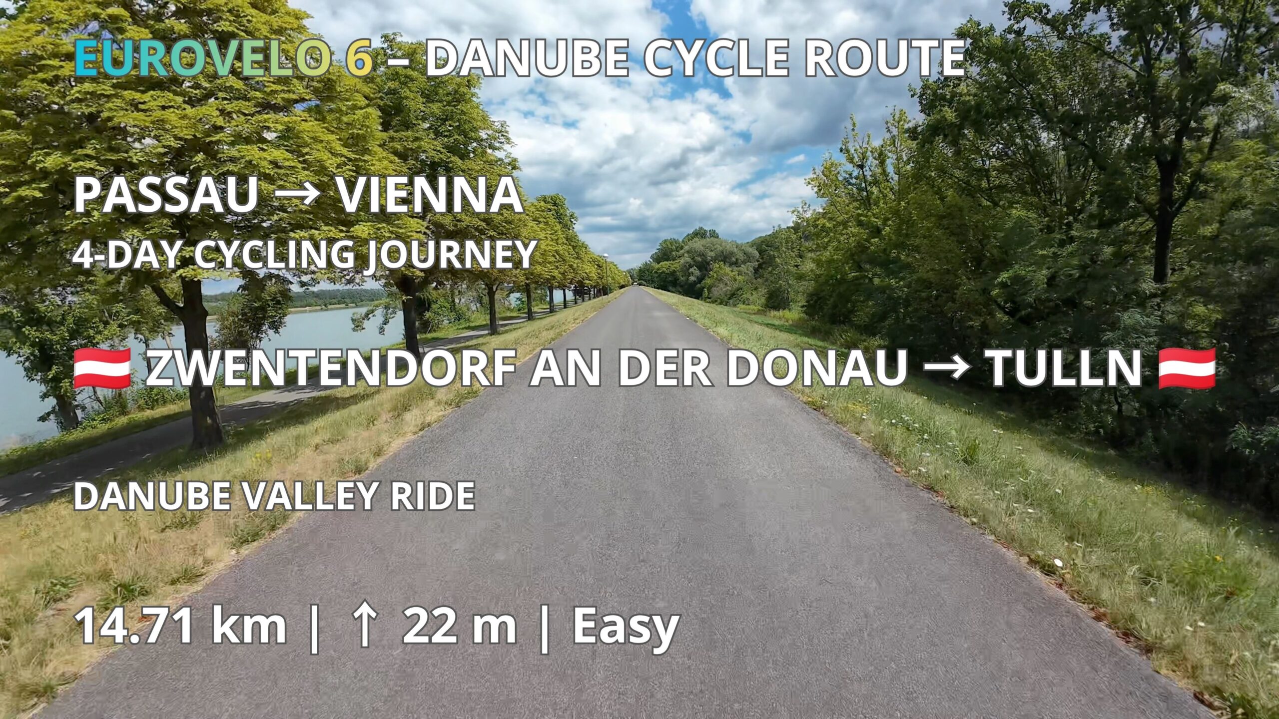 🇦🇹 Zwentendorf an der Donau → Tulln 🇦🇹 | EuroVelo 6 – Danube Cycle Route
