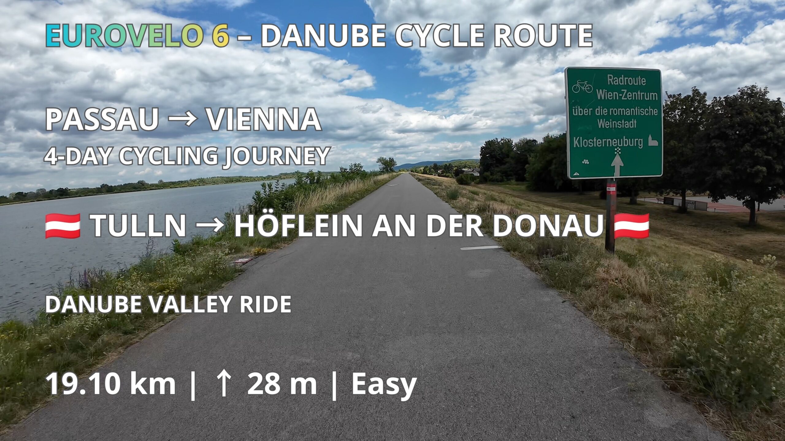 🇦🇹 Tulln → Höflein an der Donau 🇦🇹 | EuroVelo 6 – Danube Cycle Route
