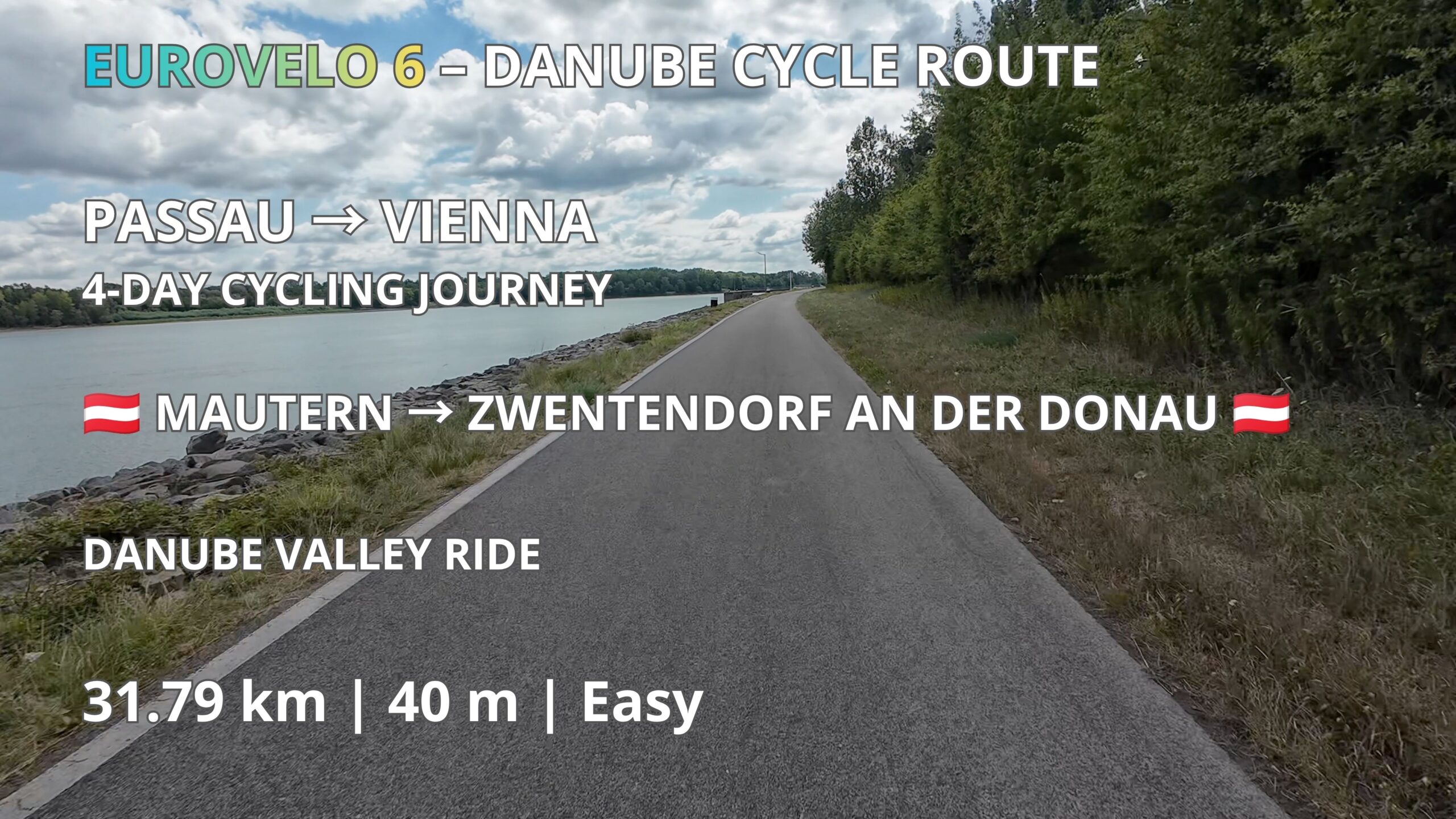 Mautern 🇦🇹 → Zwentendorf an der Donau 🇦🇹 | EuroVelo 6 – Danube Cycle Route | GPX Download