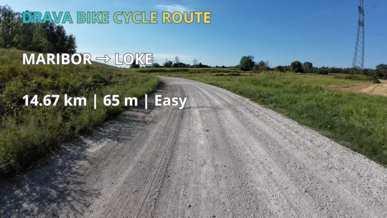 Drava Bike Cycle Route from Maribor to Loka, Slovenia – scenic gravel cycling path through the countryside